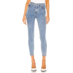 NEW GRLFRND Denim The Kendall Easy Street Cropped Raw Hem high Waist size 27